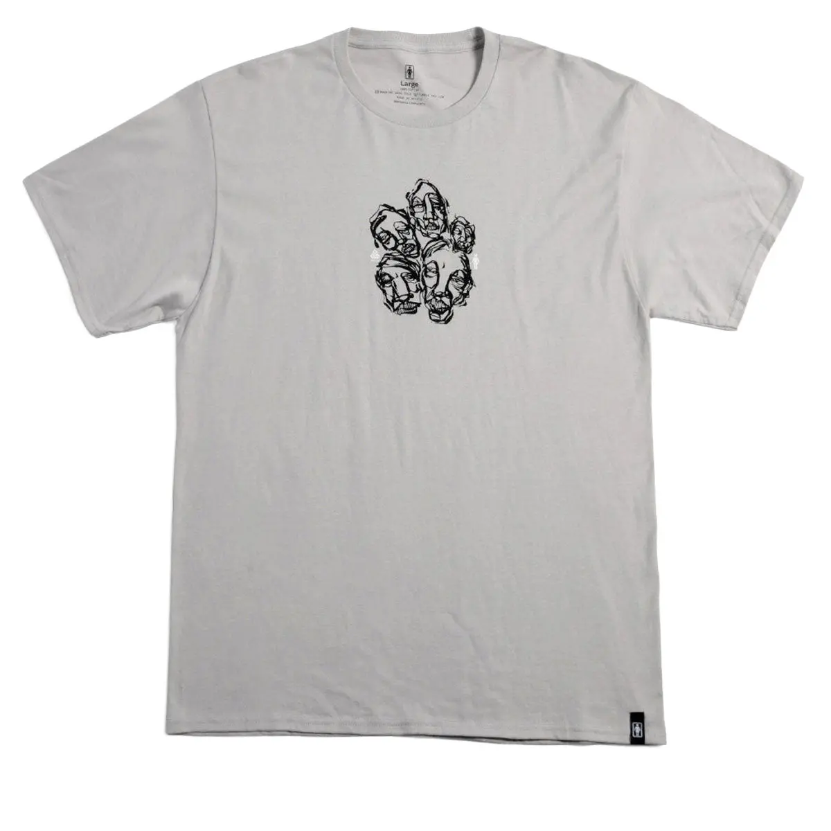 Girl Faces T-Shirt - Silver 1