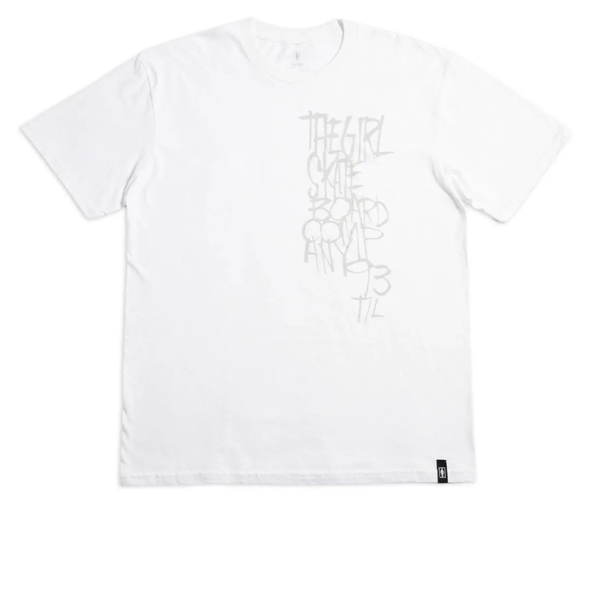 Girl Scrawl T-Shirt - White 1
