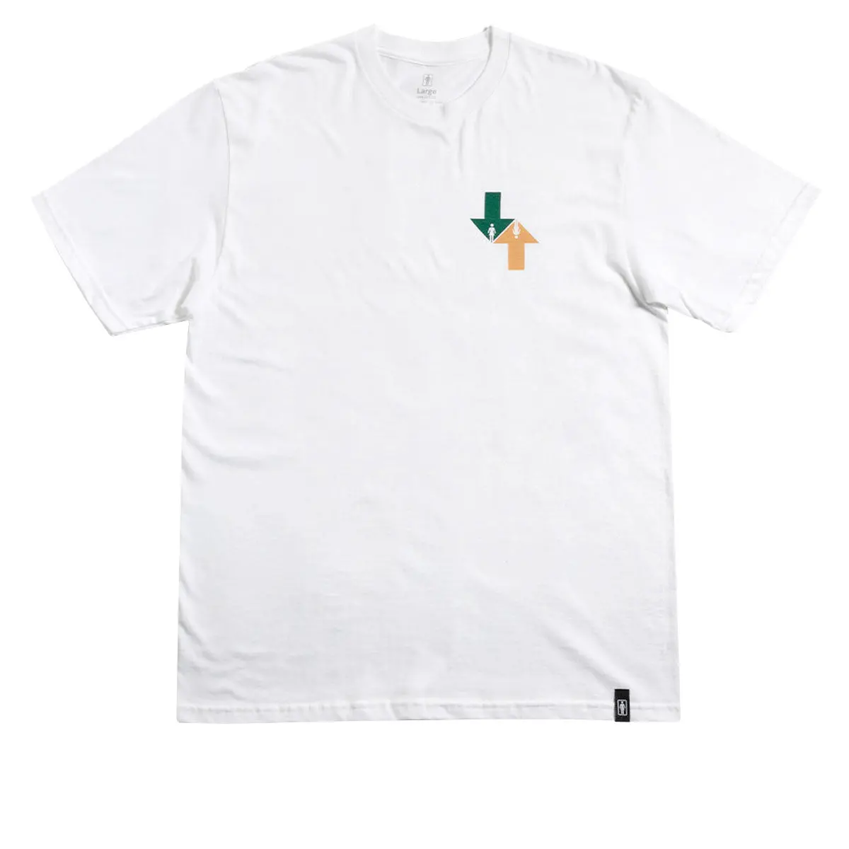 Girl Dual Directional T-Shirt - White 1