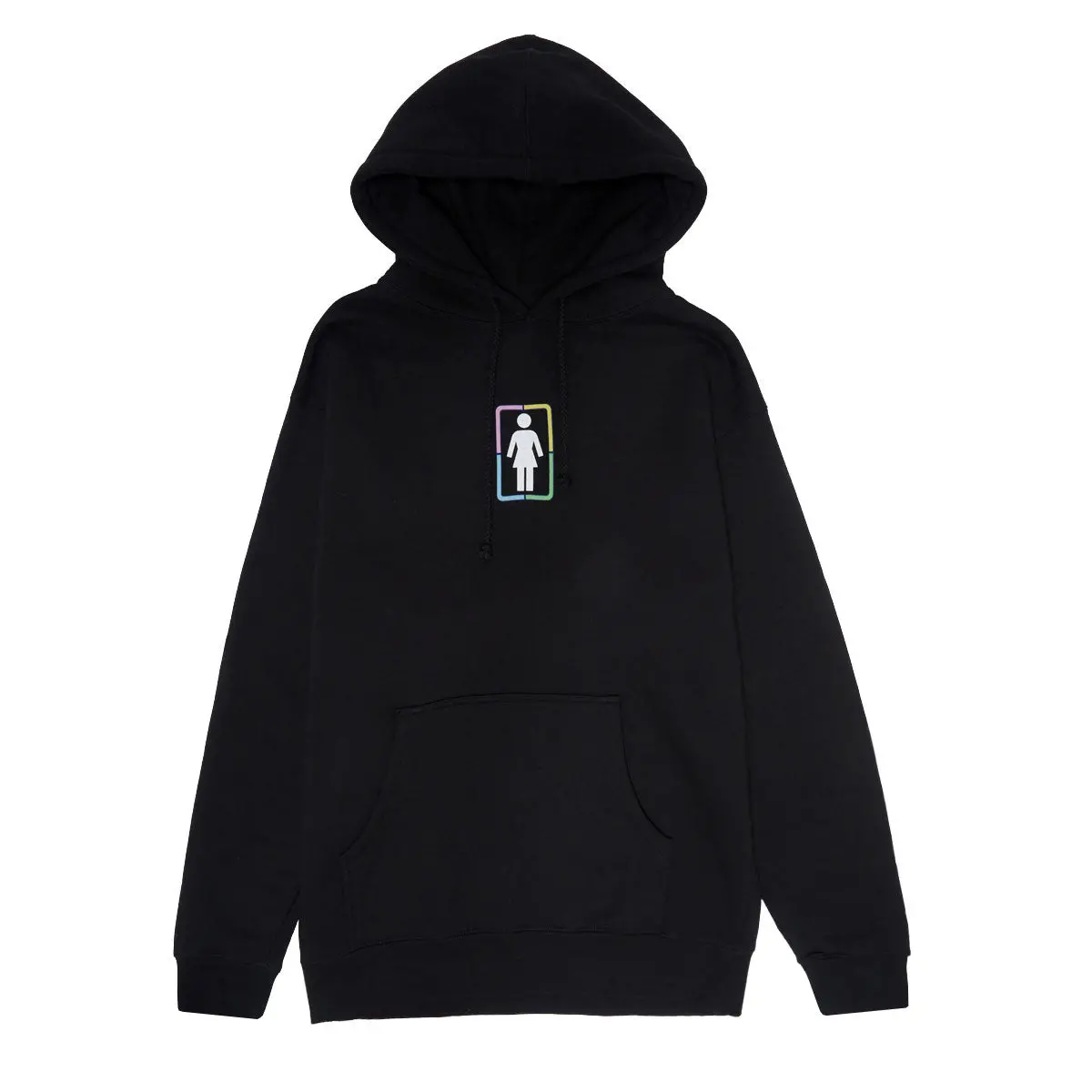 Girl X Hello Kitty Rainbow Circle Hoodie - Black 1