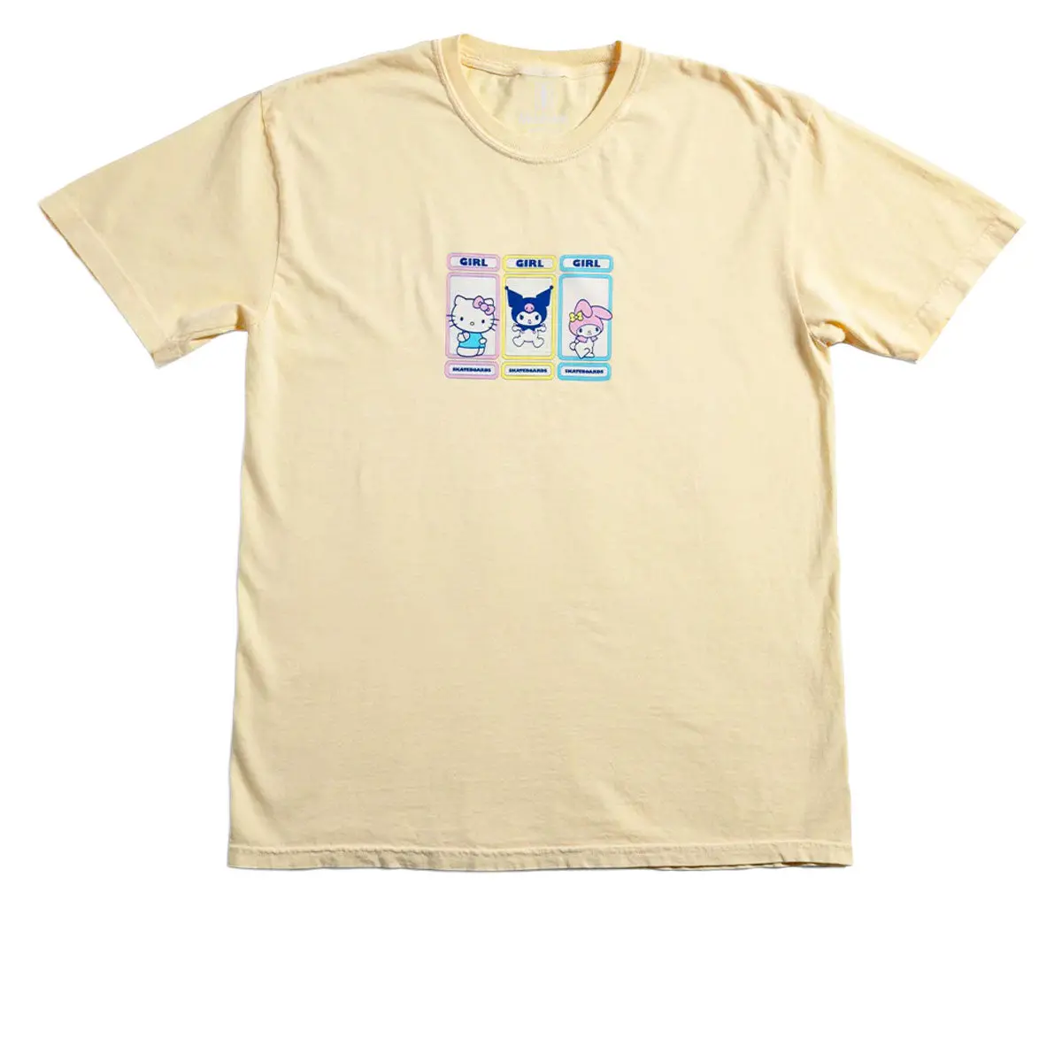 Girl X Hello Kitty Rainbow Triple Og T-Shirt - Yellow 1