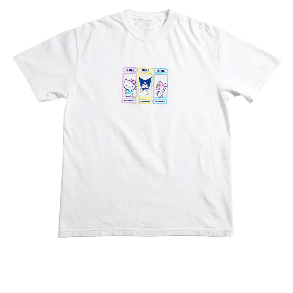 Girl X Hello Kitty Rainbow Triple Og T-Shirt - White 1