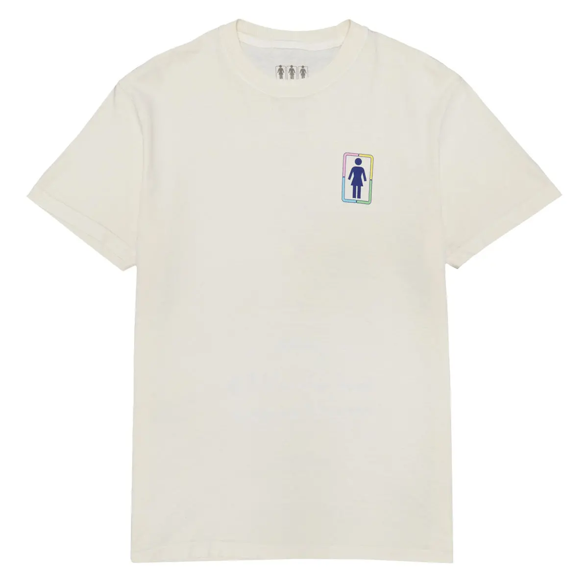 Girl X Hello Kitty Rainbow Stacked T-Shirt - Cream 2