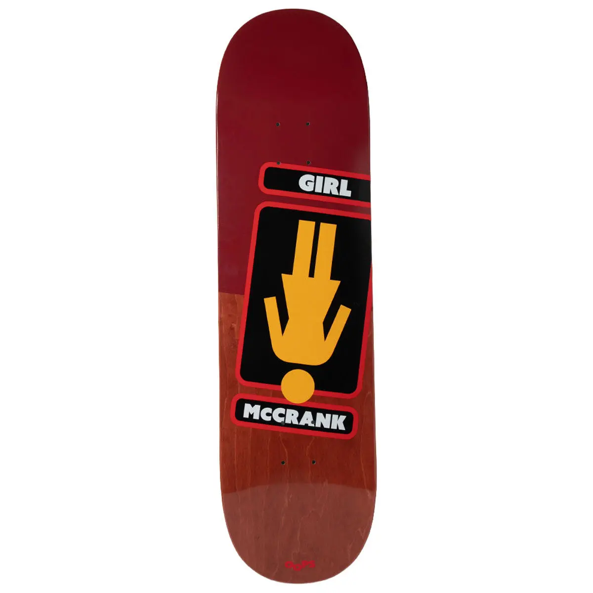 Girl Mccrank Oops Skateboard Deck - 8.25" 1