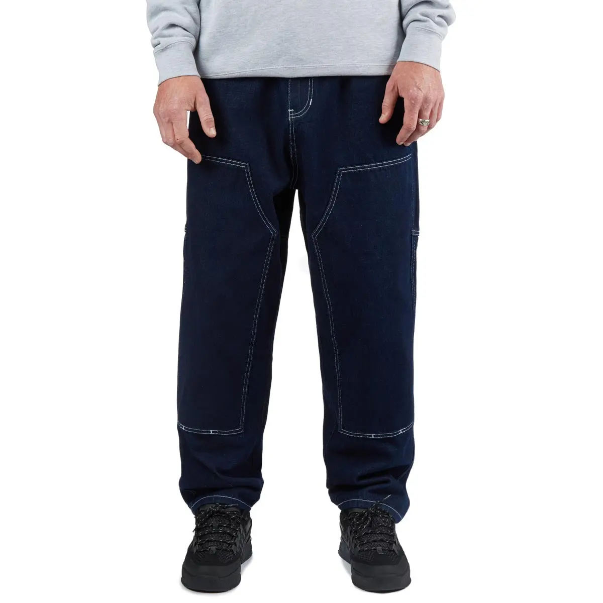 Ccs 4X4 Reinforced Baggy Taper Denim Jeans - Overdyed Navy 1