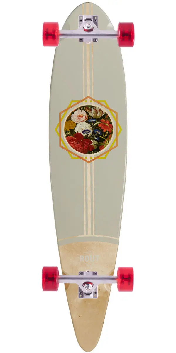 Rout Floral Pintail Longboard Complete 1