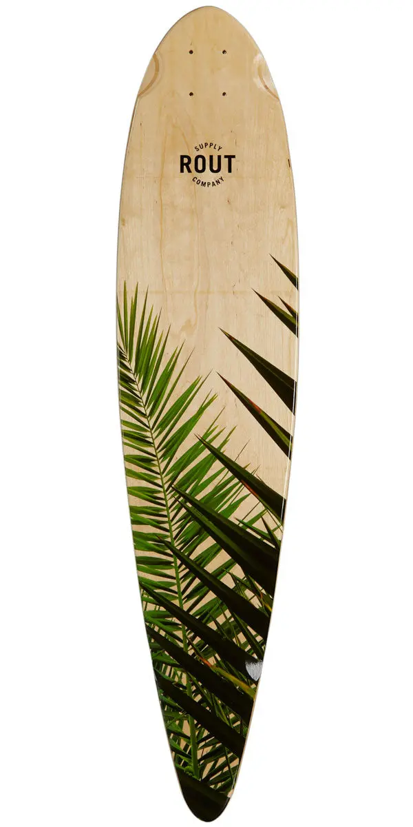 Rout Palms Pintail Longboard Deck 1