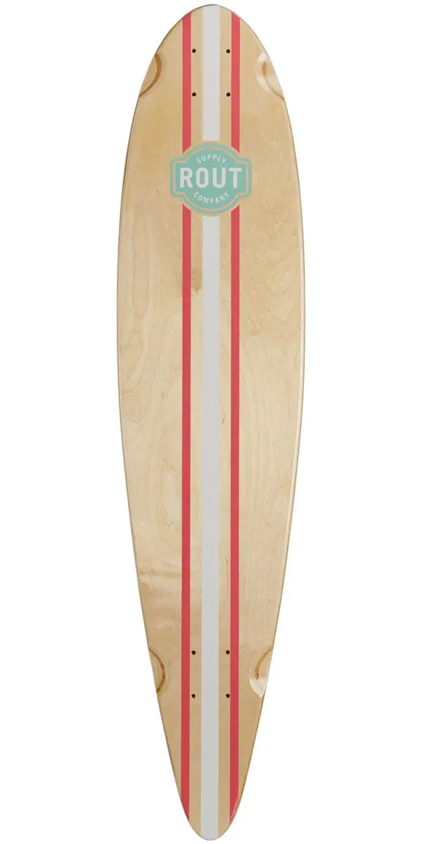 Rout Pinstripe Pintail Longboard Deck 1