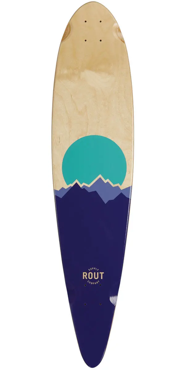 Rout Peaks Pintail Longboard Deck 1