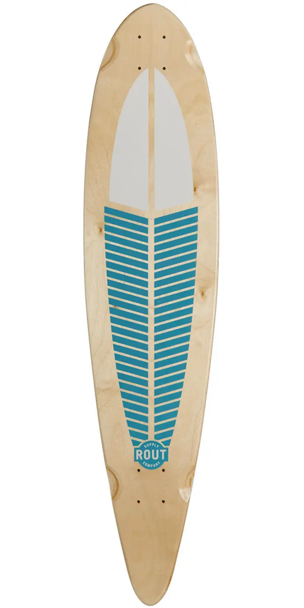 Rout Plume Pintail Longboard Deck 1