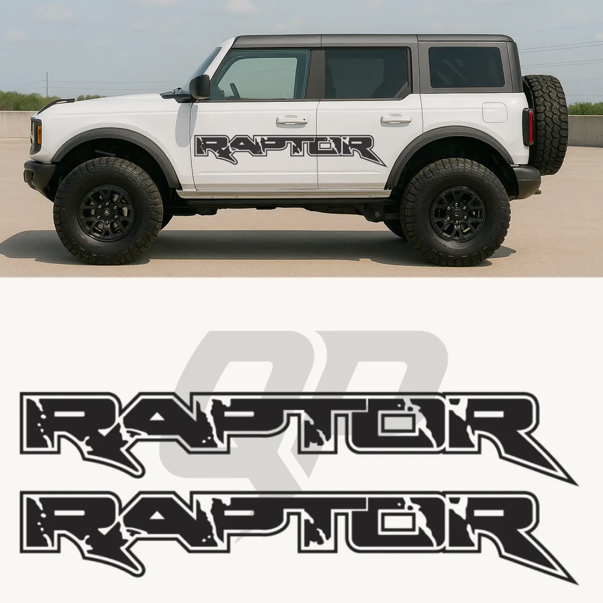 Ford Bronco Raptor Full Side Decal Set 1