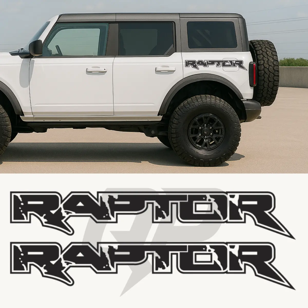 Ford Bronco Raptor Side Fender Decal Set 1