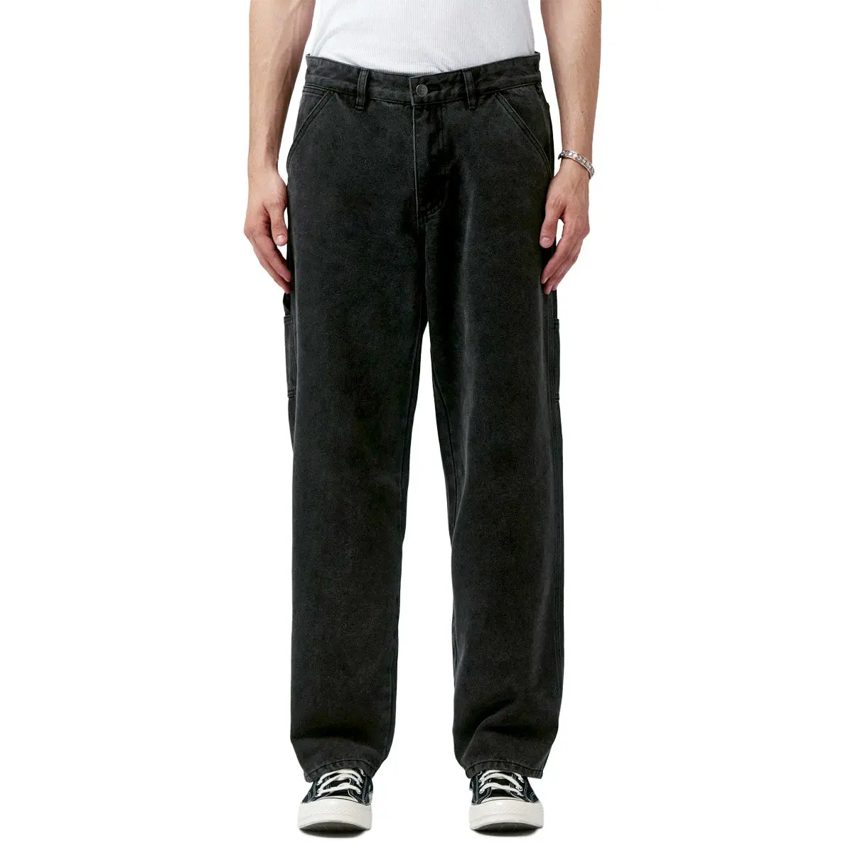 Former Vt Distend Denim Carpenter Pants - Washed Black 1