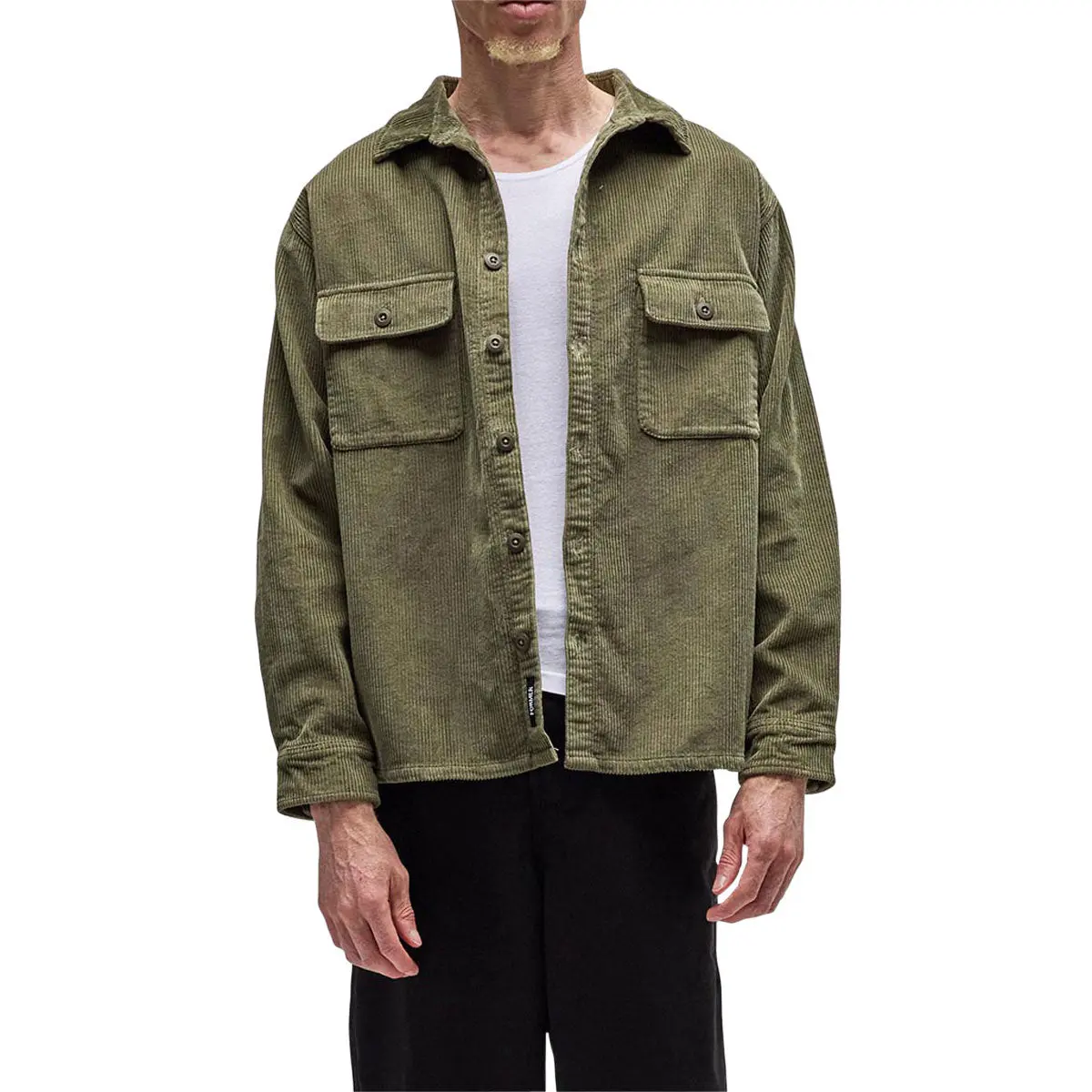 Former Reynolds Cord Long Sleeve Shirt - Pine 1