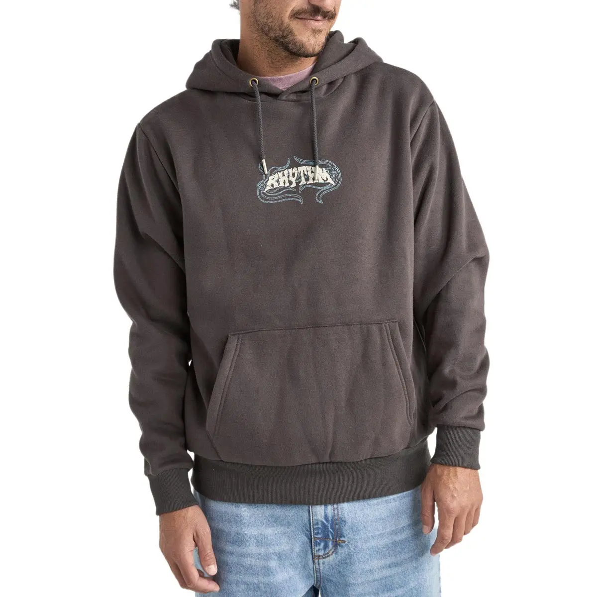 Rhythm Dos Soles Fleece Hoodie - Vintage Black 1