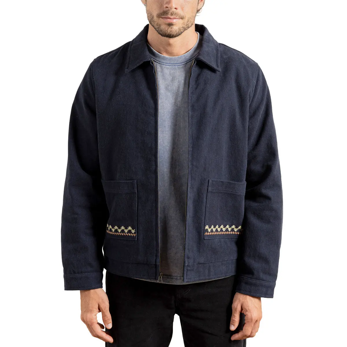 Rhythm Arugam Twill Jacket - Midnight Navy 1