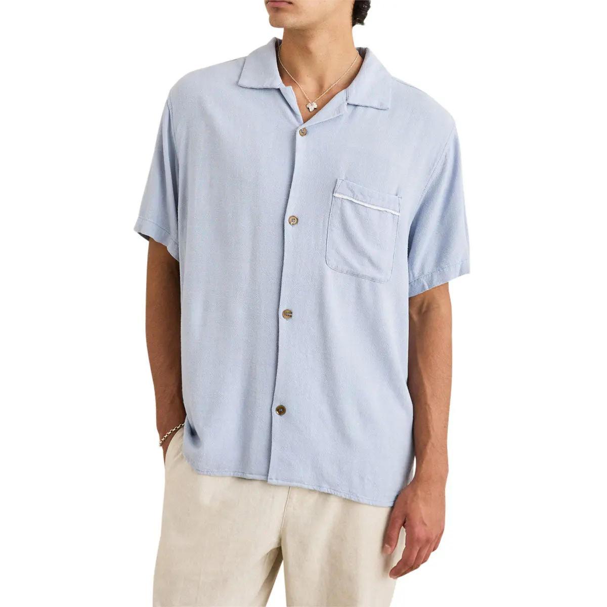 Rhythm Daytona Shirt - Sky 1