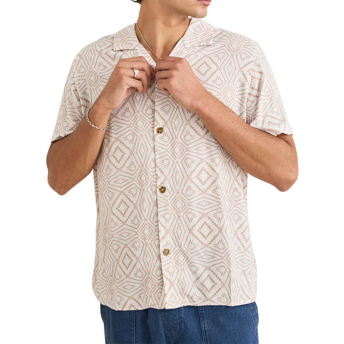 Rhythm Mosaic Shirt - Tobacco 1