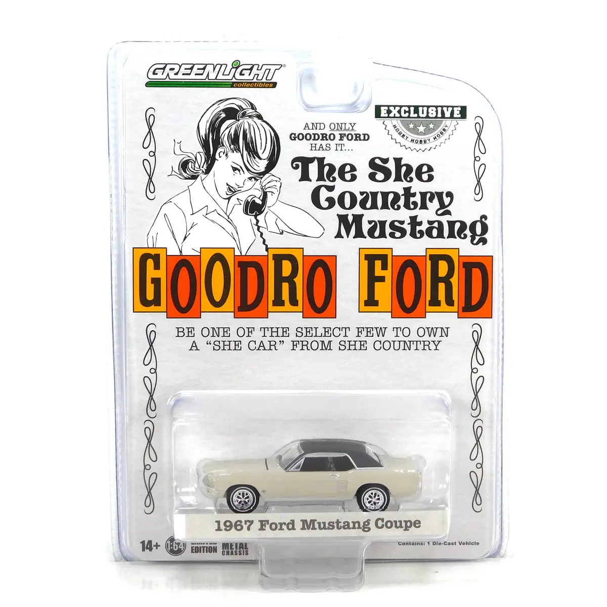 Hobby Exclusive 30426 1967 Ford Mustang Coupe "She Country Special" 1:64 Diecast 1