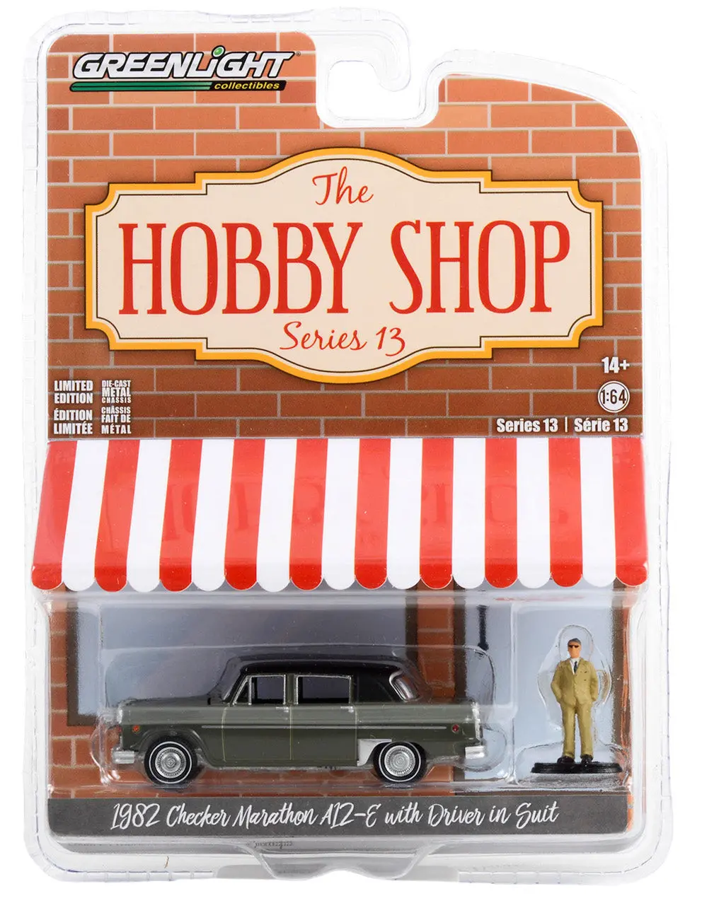 Hobby Shop 97130-C 1982 Checker Marathon A12-E 1:64 Diecast 1