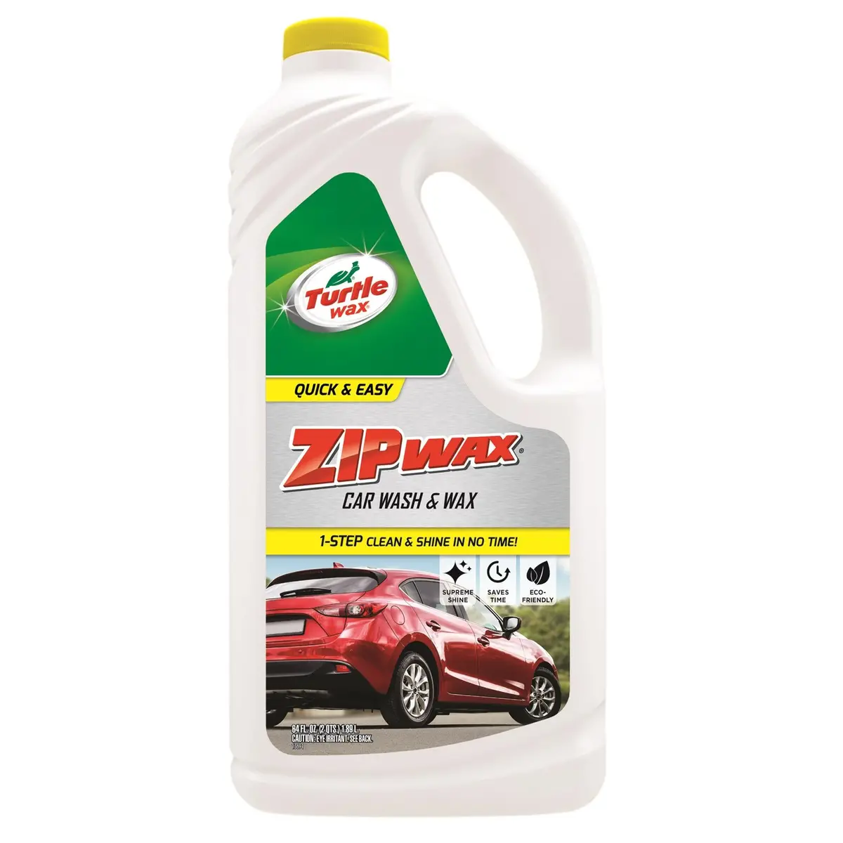 Zip Wax Wash & Wax – 64 oz Concentrated Car Cleaning and Protective Wax