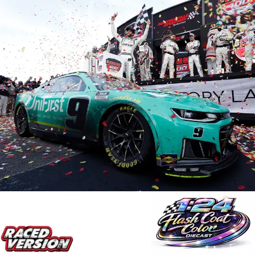 *Preorder* Chase Elliott 2026 Unifirst Martinsville Win Flash Coat Color 1:24 Nascar Diecast 1