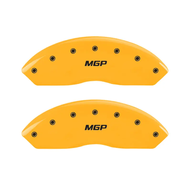 Mgp Engraved Yellow Caliper Covers For 2007 Audi A4 Quattro – Front & Rear 1