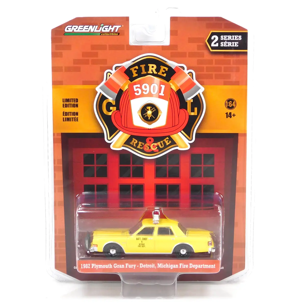 Fire & Rescue 67020C 1982 Plymouth Gran Fury Detroit, Michigan Fire 1:64 Diecast 1