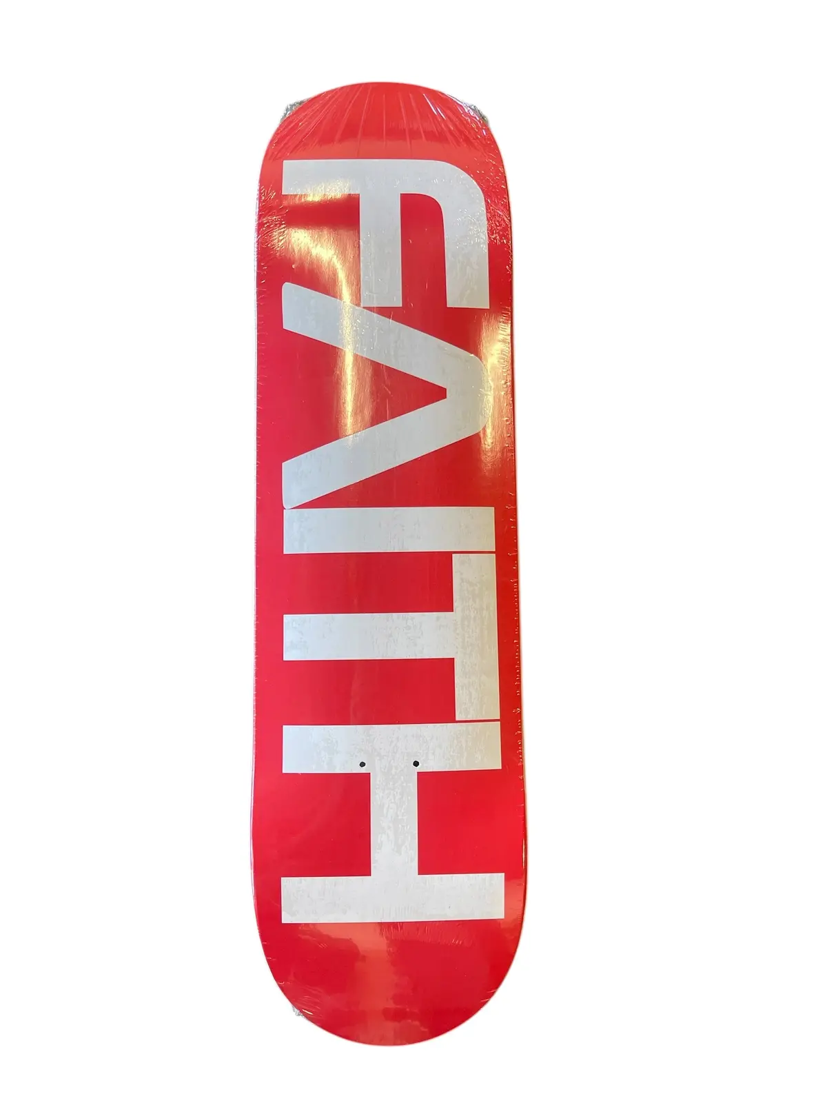 Faith NASA-Style Logo Skate Deck – 8.38 Inches, Bold Red Design