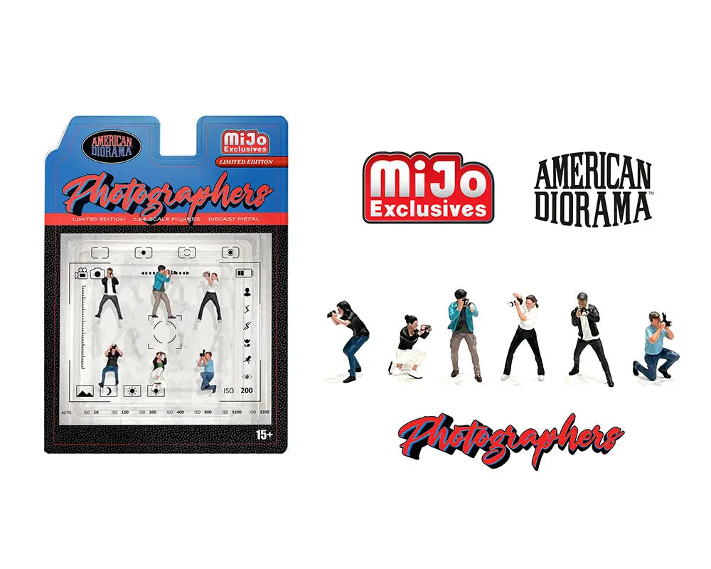 American Diorama 1:64 Figures Photographers Set – Mijo Exclusives 1