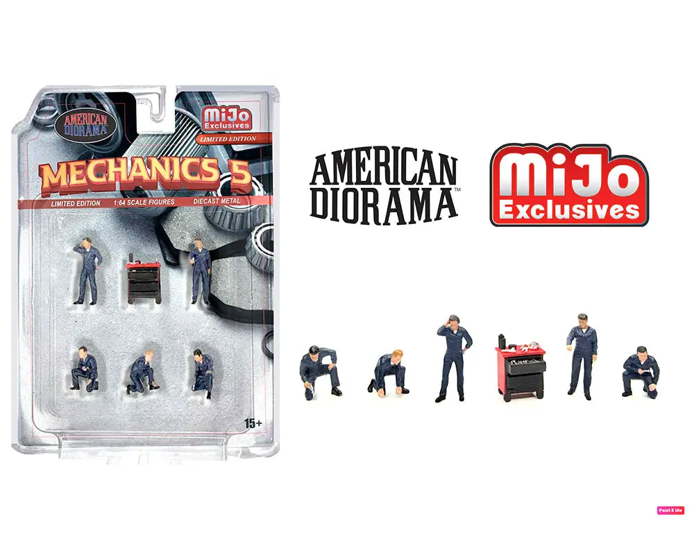 American Diorama 1:64 Figures Mechanics 5 – Mijo Exclusives 1