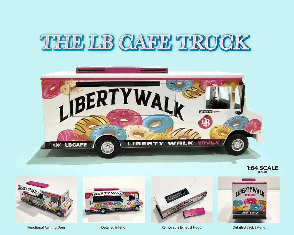 American Diorama 1:64 Food Truck Liberty Walk Lb Cafe Truck – Limited Edition Mijo Exclusives 1