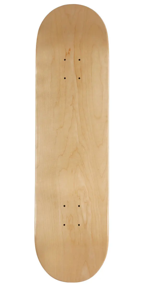 Blank Maple 7 Ply Resin Skateboard Deck - 7.75" 1