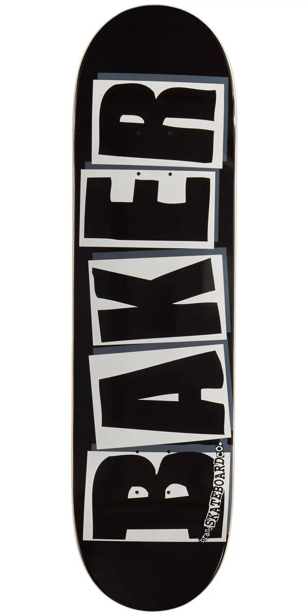 Baker Brand Logo Skateboard Deck - Black/White - 8.475" 1