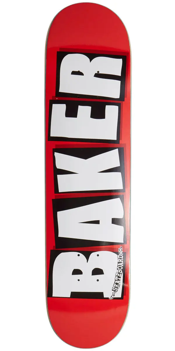 Baker Brand Logo Skateboard Deck - White - 7.30" 1