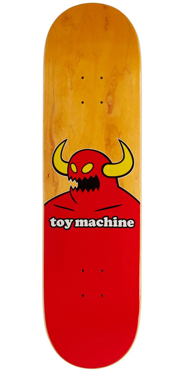 Toy Machine Monster Skateboard Deck - Assorted Stains - 8.375" 1