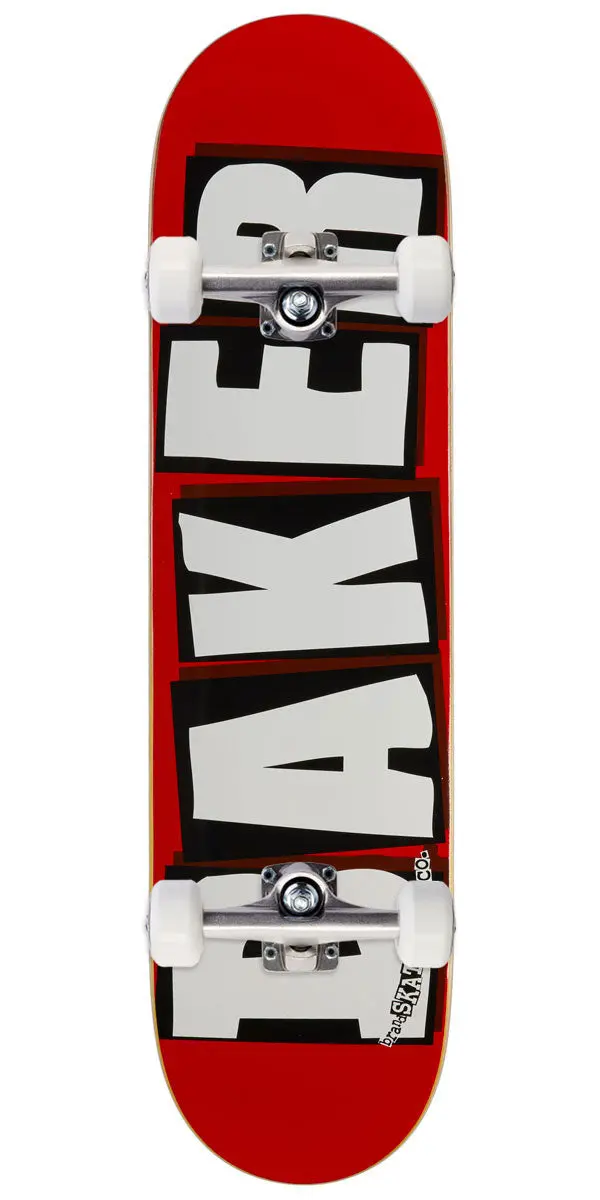 Baker Brand Logo Skateboard Complete - White - 8.00" 1