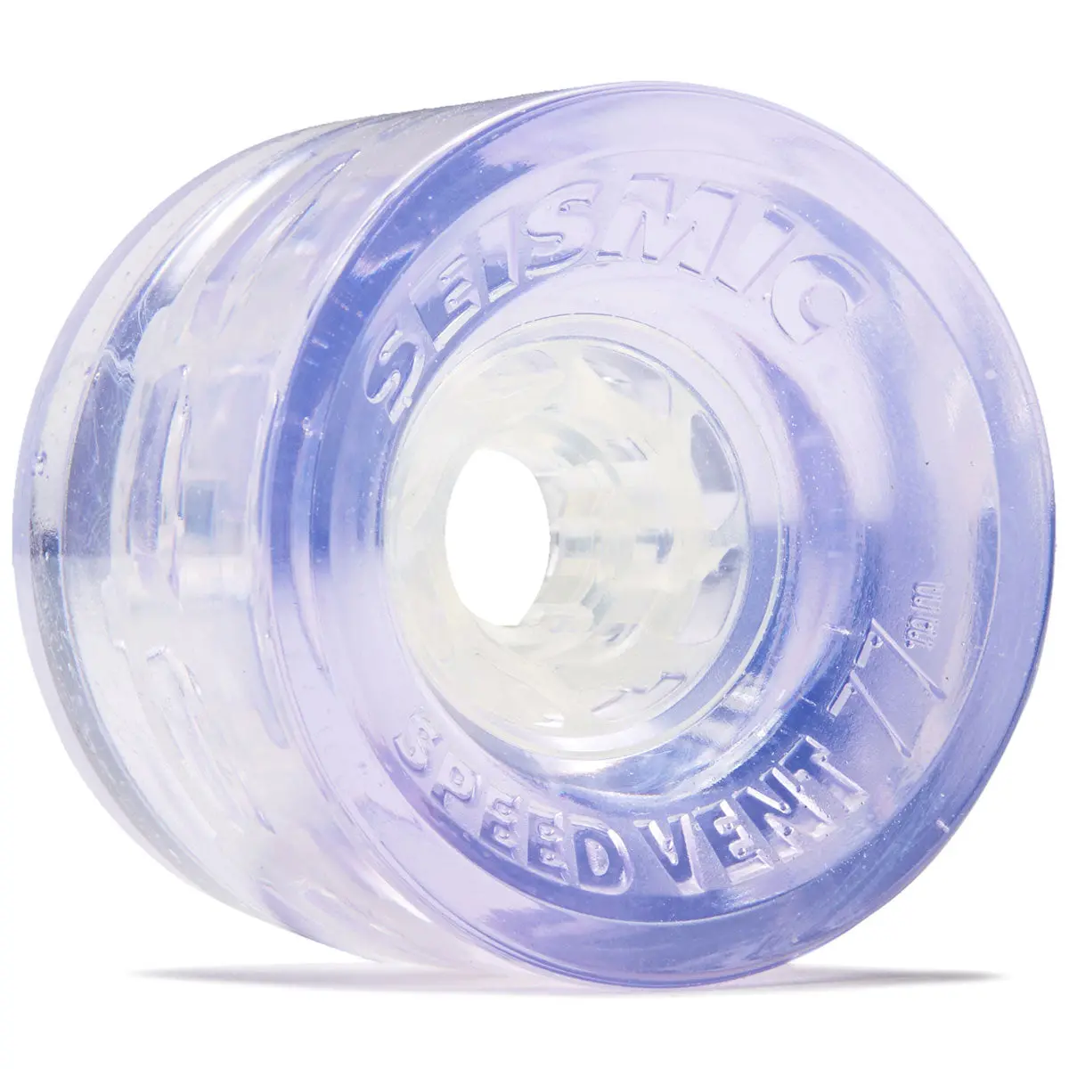 Seismic Speed Vent 79A Longboard Wheels - Clear Purple - 77Mm 1