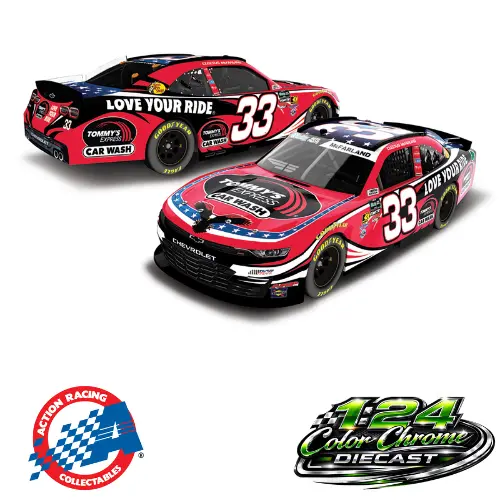 *Preorder* Cleetus Mcfarland 2026 Tommy's Express Car Wash Color Chrome 1:24 Nascar Diecast 1