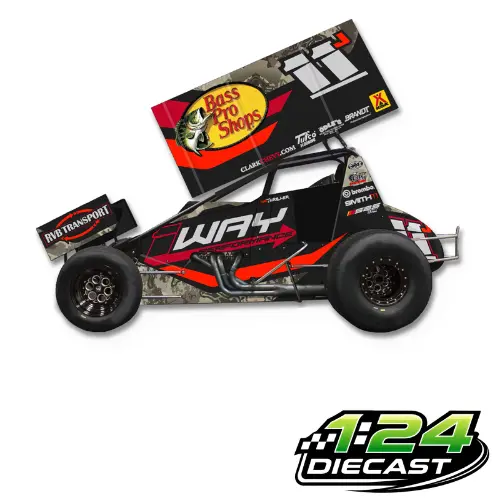 *Preorder* Wyatt Miller 2026 Bass Pro Shops 1:24 Sprint Car Diecast 1