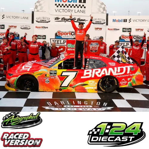 *Preorder* Justin Allgaier 2026 Brandt Darlington Win Autographed 1:24 Nascar Diecast 1