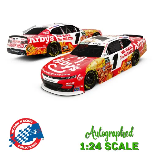 *Preorder* Carson Kvapil 2026 Arby's Autographed 1:24 Nascar Diecast 1