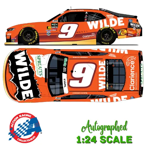 *Preorder* Carson Kvapil 2026 Wilde Buffalo Autographed 1:24 Nascar Diecast 1