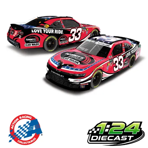 *Preorder* Cleetus Mcfarland 2026 Tommy's Express Car Wash 1:24 Nascar Diecast 1