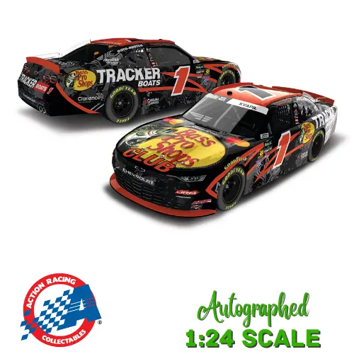 *Preorder* Carson Kvapil 2026 Bass Pro Shops Autographed 1:24 Nascar Diecast 1