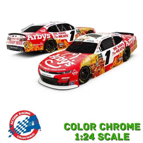 *Preorder* Carson Kvapil 2026 Arby's Color Chrome 1:24 Nascar Diecast 1