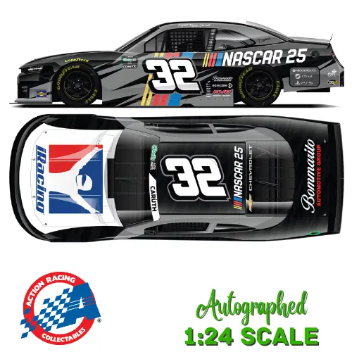 *Preorder* Rajah Caruth 2026 Iracing / Nascar 25 Autographed 1:24 Nascar Diecast 1