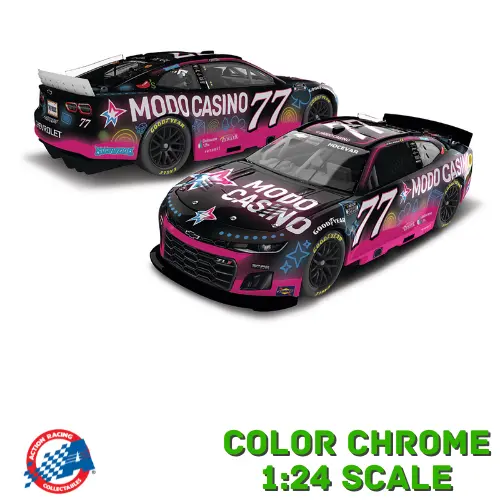*Preorder* Carson Hocevar 2025 Modo Casino Color Chrome 1:24 Nascar Diecast 1
