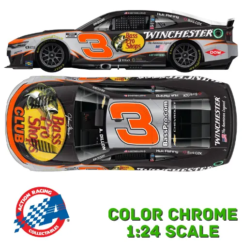 *Preorder* Austin Dillon 2026 Bass Pro Shops / Winchester Color Chrome 1:24 Nascar Diecast 1