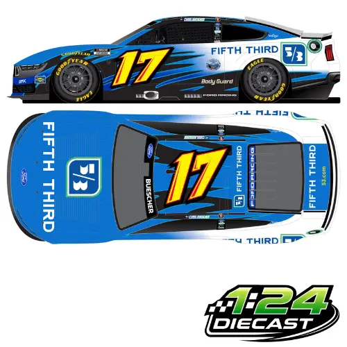 *Preorder* Chris Buescher 2026 Fifth Third Bank Throwback 1:24 Nascar Diecast 1